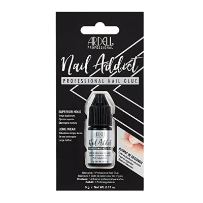 Abbildung von ARDELL Nagelkleber für künstliche Nägel, eingerissene Fingernägel &amp; Nail Tips extra stark, schnelltrocknend mehrfach verwendbar Professional Glue mit Salon Qualität, Kleber, Inhalt 5g