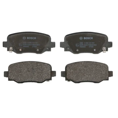 Abbildung von BOSCH 0 986 424 961 Bremsbelagsatz Low Metallic mit akustischer Verschleißwarnung Anti Quietsch Blech, Montageanleitung JEEP: Cherokee V