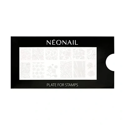 Abbildung von NEONAIL Stamping Plate 05 Platte Schablonen Nail Art Nageldesign Nagel Stempel Schablone French Nails Nagelkunst