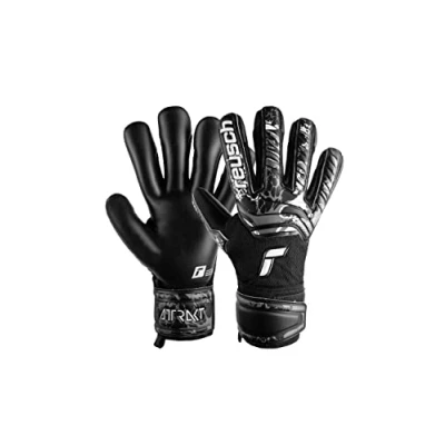 Abbildung von Reusch Torwarthandschuhe Attrakt Infinity mit sehr gutem Grip und Innennaht Schnitt, Schwarz, 10