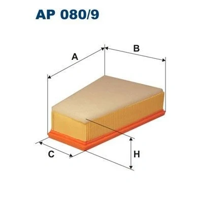 Abbildung von FILTRON AP 080/9 Luftfilter 67 276 Filtereinsatz CITROËN: Berlingo / First I, Xsara Hatchback, I Van