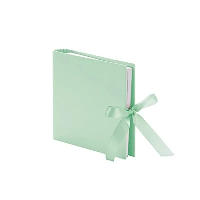 Abbildung von Rössler Papier 13161147656 Fotoringbuch mit Schleife, 230 x 210 mm, 2 Ringe, 50 Seiten, Mint, 1 Stück