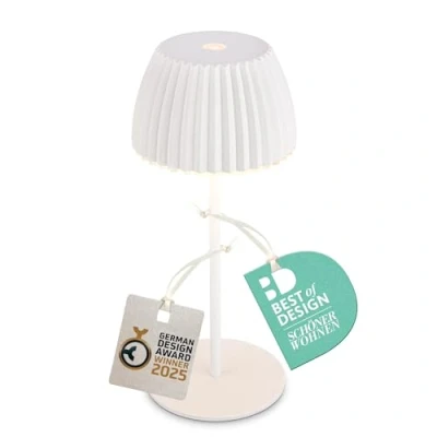 Abbildung von LED Akku Mini Tischleuchte Brilo unplugged Riffle, anthrazit