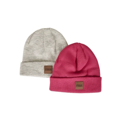 Abbildung von Urban Classics 2PACK Mütze, Herren, Größe: 122/128, Pink/heatherwhite