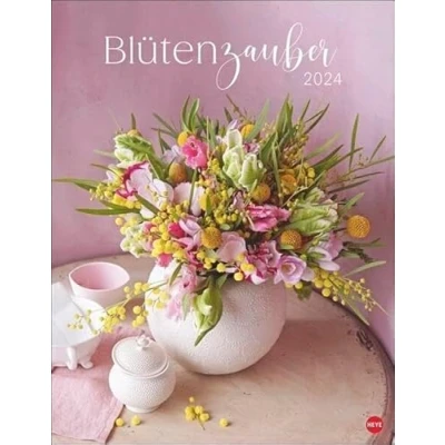 Abbildung von Bunter Blütenzauber Posterkalender 2024. Wandkalender mit 12 wunderschönen Blumensträußen. Dekorativer Foto Kalender für das Jahr. 34 x 44 cm. Hochformat Spiralbindung