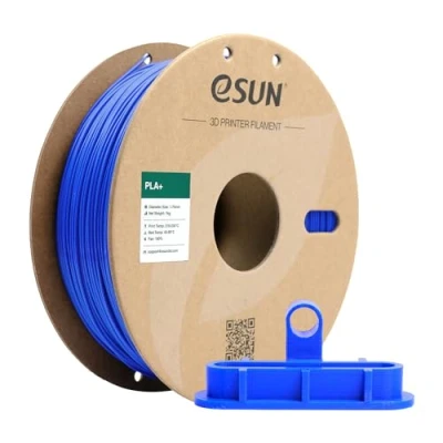 Abbildung von eSUN PLA+ Filament 1.75mm, 3D Drucker PLA Plus, Maßgenauigkeit +/ 0.03mm, 1kg Spule (2.2 LBS) Druck für Drucker, Blau