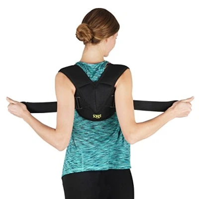 Abbildung von SOLES Clavicula Bandage Einstellbarer, flexibel, atmungsaktive Stoff Unisex für Schlüsselbein Verletzungen (Klein Mittel)