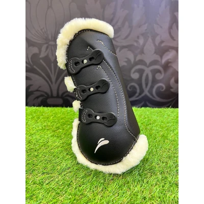 Abbildung von eQuick Sehnenschutz Glam Fluffy Schwarz Warmblut