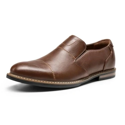 Abbildung von Bruno Marc Herren Mokassin Anzugschuhe Slipper &amp; Mokassins Slip Loafer Herrenschuhe,Size 43,Braun,SBLS2421M E