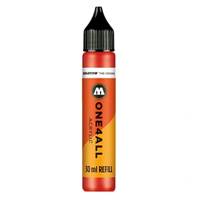 Abbildung von Molotow ONE4ALL Refill Acryl, Farbe 013 verkehrsrot 30 ml, Nachfülltinte für Permanentmarker