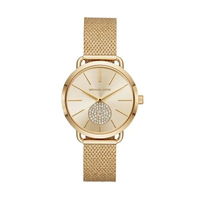 Abbildung von Michael Kors Portia Uhr goldcoloured, Damen, Größe: One Size, Gold coloured