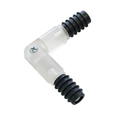 Abbildung von GARDINIA Eckverbinder für Gardinenstangen mit Ø 16 mm, Winkel einstellbar 90 180, Kunststoff, Transparent