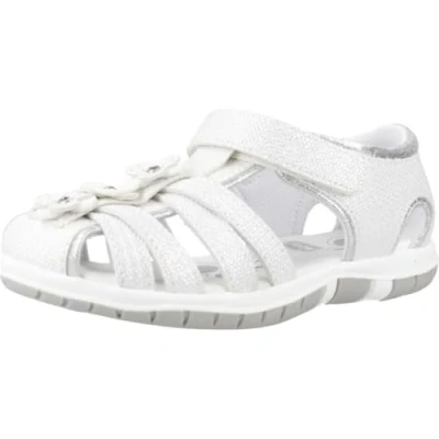 Abbildung von Chicco, Spinnensandalen für Kinder, Kindersandalen mit Praktischem Klettverschluss, Kinderschuhe, Italienisches Design, Silber, 32 EU