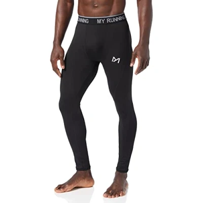 Abbildung von MEETYOO Kompressionshose Herren, Sport Leggings Atmungsaktiv Fitness Strumpfhosen Funktionswäsche Pants Unterhose Lang für Laufen Wandern Radfahren