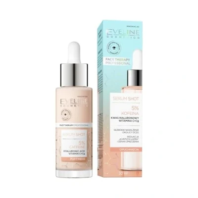 Abbildung von Eveline Cosmetics Face Therapy Professional Augenserum mit 5% Koffein Anti Müdigkeits &amp; Aging Behandlung für Augenringe, Schwellungen Falten, Feuchtigkeitsspendende Aufhellende Formel