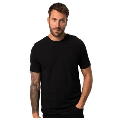 Abbildung von JP1880 Halbarm Rundhals BIS 8 XL Tshirt basic, Herren, Größe: 5XL, Schwarz