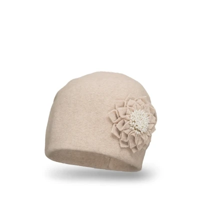 Abbildung von VIVISENCE Wintermütze Für Damen Herbst Warme Beanie Mütze Frauen Elegante Ideal Perfekter Passform Kalte Tage Modell 7052, Beige,Einheitsgröße