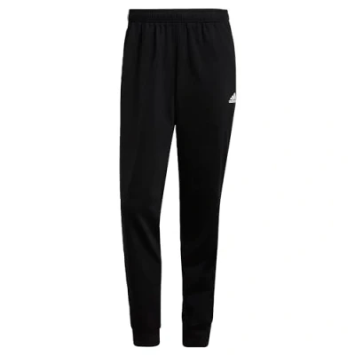 Abbildung von adidas Herren Essentials Warm Up Tapered 3 Stripes Track Pants, Black / White, L Tall