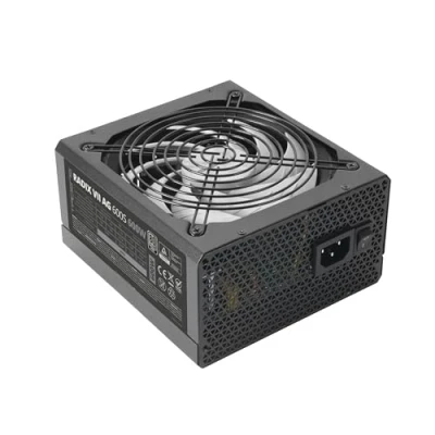 Abbildung von Tacens Radix VII AG 600S, 600W ATX PSU, 10 Jahre Garantie, 80Plus Silber, 87% Effizienz, SMD und DC Technologien, AI RPM 140mm FDB Lüfter, TK 105º Japanische Kondensatoren, Schwarz