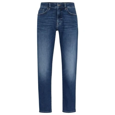 Abbildung von BOSS Maine Jeans Straight Leg, Herren, Größe: 33x34, Dark blue eleven