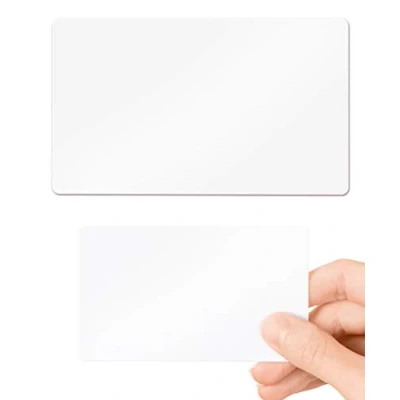 Abbildung von CKB LTD PVC Karten Blanko Prämie weiß Kunststoff, Standard CR80 Kreditkartengröße 86x54 mm 760 Mikron für Ausweise Dienstausweise EC und Bankkarten Gesundheitskarten, Kartendruck drucker Packung 10
