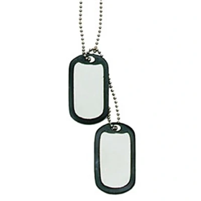 Abbildung von Miltec Dog Tag US Leerkarte für Erwachsene, Edelstahl, Einheitsgröße, grau