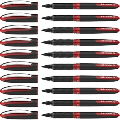 Abbildung von Schneider 183602 One Sign Tintenroller (dokumentenecht, Strichstärke 1.0 mm) rot, 10er Pack
