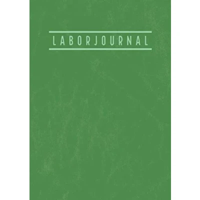 Abbildung von Laborjournal: A4 Labor Notizbuch mit inhaltsverzeichnis Laborbuch Kariert 100 Nummerierte Seiten Laborant Biologen Physiker Chemiker Vintage Grün