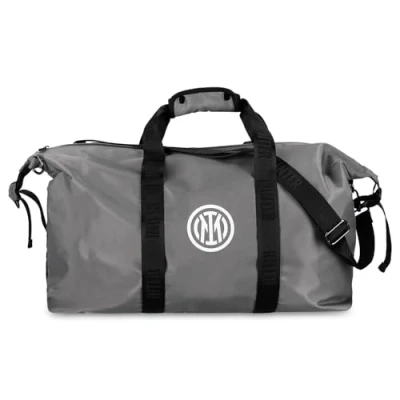 Abbildung von Inter Reisetasche aus 100% Nylon, 40 Liter hohe Qualität, schneller Versand, offizielles Produkt von Mailand für Arbeit, Stadion, Reisen, Schule und alle schwarz blauen Fans.