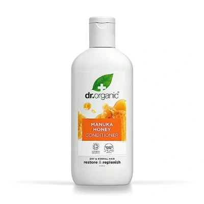 Abbildung von Dr Organic Manuka Honig Conditioner, Wiederherstellend, Trockenes Haar, Für Männer und Frauen, Natürlich, Vegetarisch, Tierversuchsfrei, Paraben &amp; SLS frei, Zertifiziert Bio, 265ml