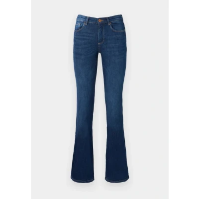 Abbildung von Only Damen Onlann Mid DNM Soo615 Noos Flared Fit Jeans, Dark Blue Denim, XS / 34L