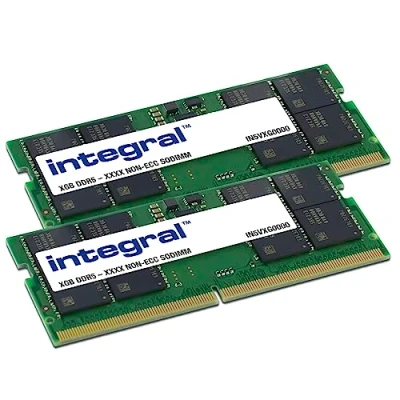 Abbildung von Integral 64GB (2 x 32GB) DDR5 RAM 4800MT/s SODIMM Laptop/Notebook/MacBook PC5 38400 Memory DDR 5 Arbeitsspeicher