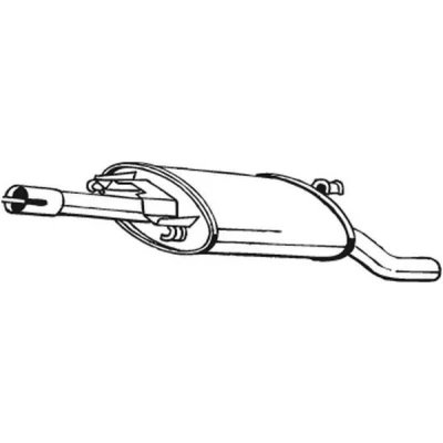 Abbildung von BOSAL 279 653 Endschalldämpfer VOLKSWAGEN: GOLF 2