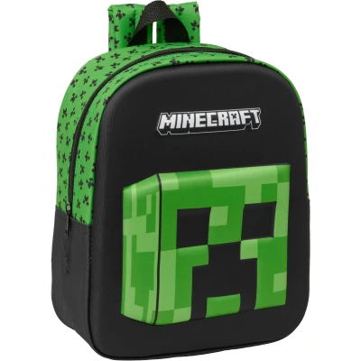 Abbildung von Minecraft 3D Kindergartenrucksack, anpassbar an den Wagen, einfache Reinigung, ideal für Kinder verschiedener Altersgruppen, bequem und vielseitig, Qualität Widerstandsfähigkeit, 22 x 10 27 cm