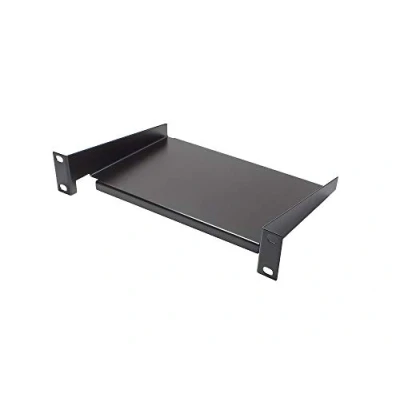 Abbildung von 10&quot; Fachboden, Befestigung Vorne, Einbautiefe 160 mm, Tiefschwarz (RAL9005)