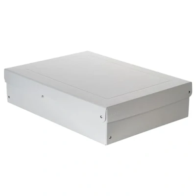 Abbildung von Original Falken PureBox Pro. Made in Germany. 100 mm hoch DIN A3 ISO 9706 16245 A. Säurefreie uns alterungsbeständige Aufbewahrungsbox mit Deckel geeignet für Archivierung Archivbox