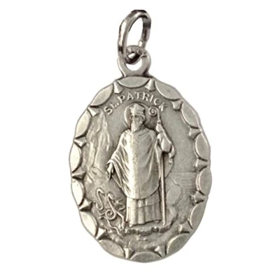 Abbildung von OVALE Medaille VON Sankt Patrick SCHUTZPATRON Irland MEDAILLEN DER SCHUTZHEILIGEN 100% Made in Italy