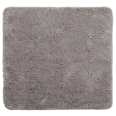 Abbildung von Brandsseller Badezimmermatte 50x50 cm Badteppich Badematte Badvorleger Duschvorleger waschbar rutschfest weiche Mikrofaser quadratisch Grau