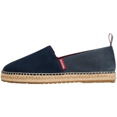 Abbildung von Tommy Hilfiger Herren Espadrilles Flex Mix aus Wildleder, Blau (Desert Sky), 44