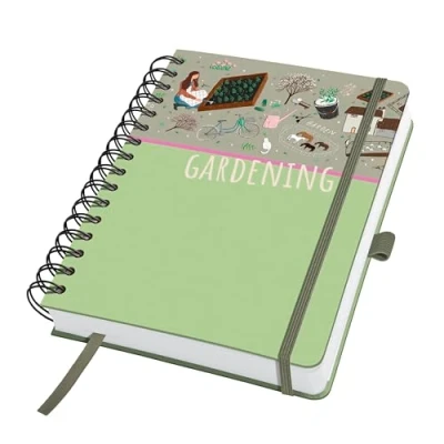 Abbildung von Sigel JN654 Spiralblock A5 blanko, Notizblock Bullet Journal Jolie, starkes 120g Papier, 240 Seiten, Garden Love, vegan, aus nachhaltigem Papier hergestellt
