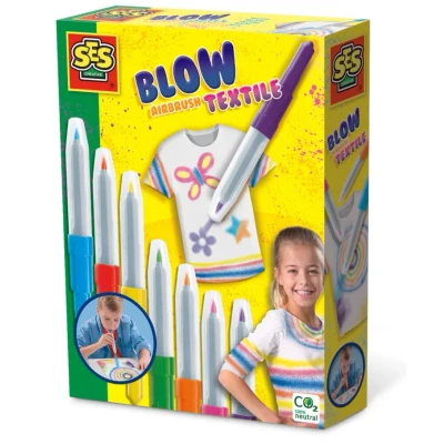 Abbildung von SES Creative Puste Airbrush Stift für Textil 7er Pack