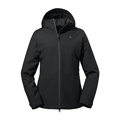 Abbildung von Schöffel Damen Jacket Torspitze L, winddichte, wattierte Winter Wanderjacke, atmungsaktive, schnelltrocknende Outdoorjacke mit T8 Tech Stretch, black, 40