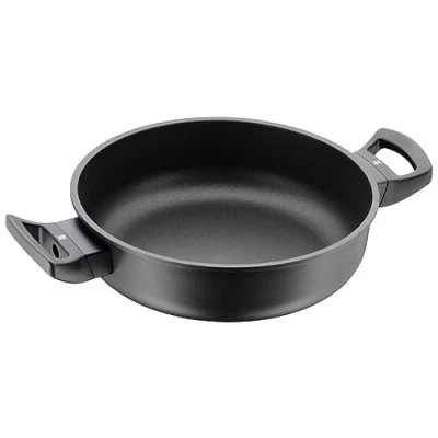 Abbildung von WMF PermaDur Excellent Servier / Bratpfanne 24 cm Induktion, hoher Rand, Aluminium beschichtet, Kunststoffgriff mit Flammschutz