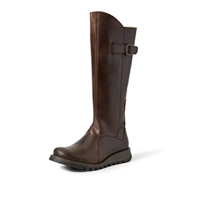 Abbildung von FLY London Damen Mol 2 Langschaftstiefel, Braun Dkbrown 004, 38 EU