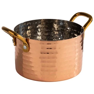 Abbildung von APS 40732 Serviertöpfchen MUMBAI, Edelstahl, Kupfer Look, Ø 11,5 cm, 0,6 Liter
