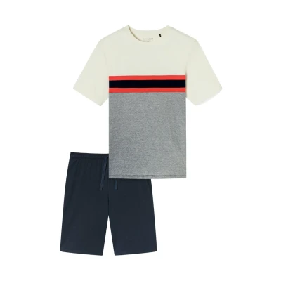 Abbildung von Schiesser Casual SET Nachtwäsche Set, Herren, Größe: 50, Hellrot