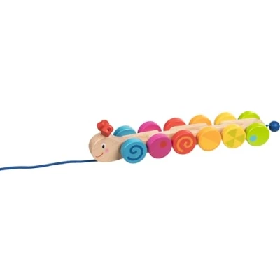 Abbildung von Ziehtier Raupe: L = 33 cm, Holz, per Stück