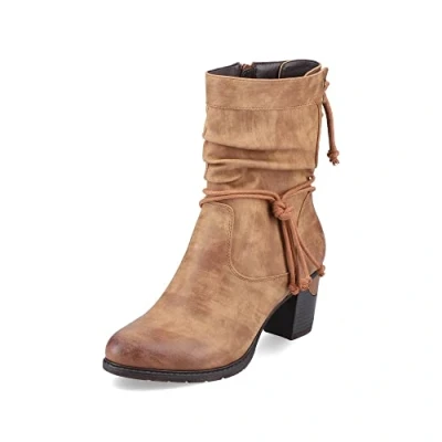 Abbildung von Rieker Cowboy Stiefelette, Westernstiefelette, Stiefelette mit Slouchy Schaft