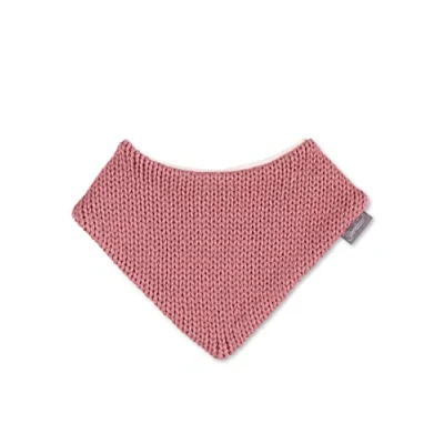 Abbildung von Sterntaler Unisex Baby Dreieckstuch aus Strick, Rückseite Microfleece, Rosa, 2