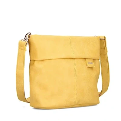 Abbildung von Zwei Damen Handtasche Mademoiselle.M M8 Crossbody Bag 3 L Umhängetasche aus Kunstleder mit Geheimfach &amp; Hauptfach Reißverschluss, inkl. kurzem langen abnehmbaren Schultergurt (lemon)